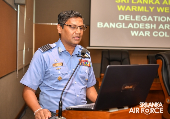 BANGLADESH ARMED FORCES WAR COURSE VISITS AIR FORCE HEADQUARTERS