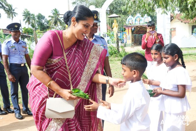 SLAF STATION BIA SUCCESSFULLY COMPLETES 'GUWAN MITHUDAM' PROJECT AT WALANA LAKSHMI JUNIOR SCHOOL