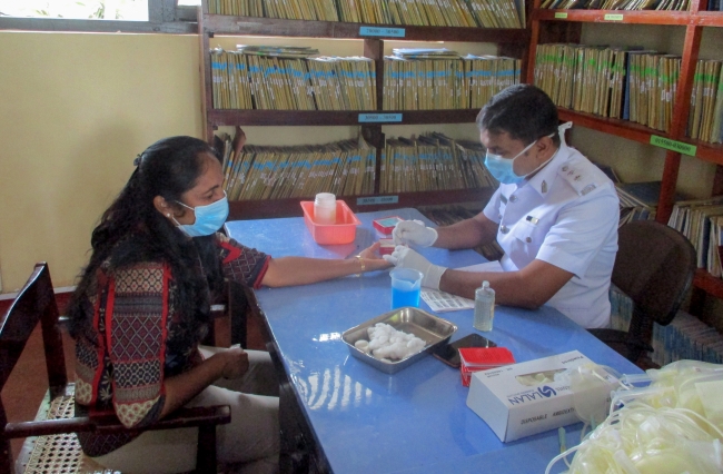 Seva Vanitha Unit of SLAF Station Ampara Conducted Blood Donation Campaign