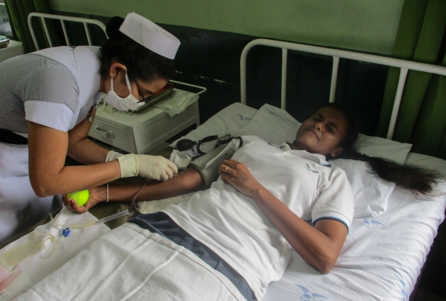 Seva Vanitha Unit of SLAF Station Ampara Conducted Blood Donation Campaign