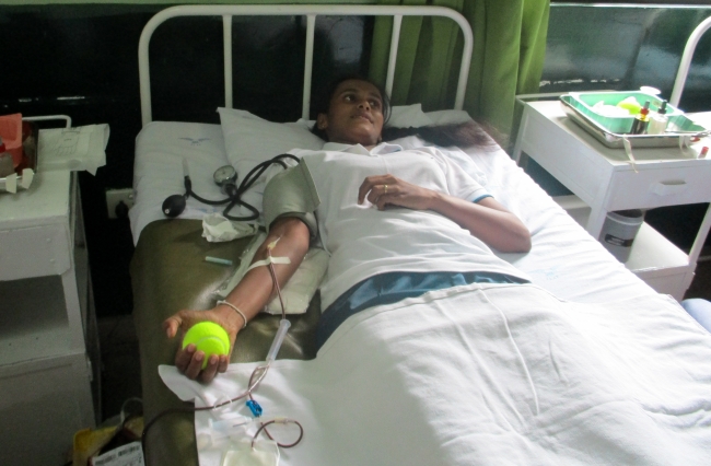 Seva Vanitha Unit of SLAF Station Ampara Conducted Blood Donation Campaign