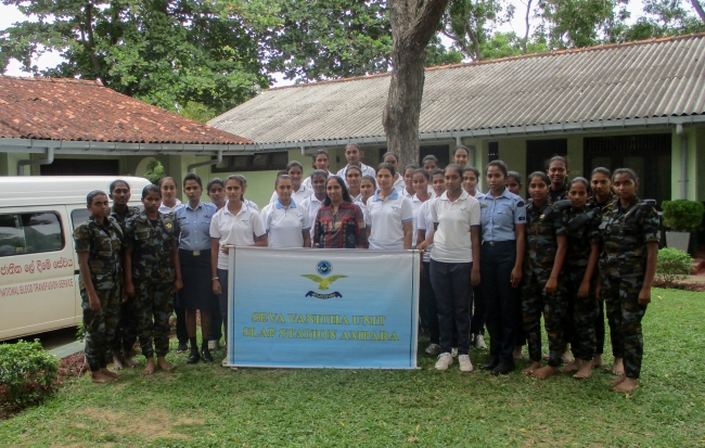 Seva Vanitha Unit of SLAF Station Ampara Conducted Blood Donation Campaign