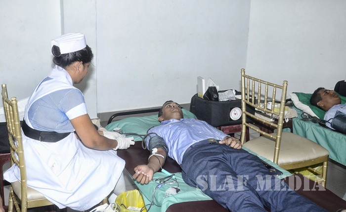 A Blood Donation Campaign to mark Commander's assuming of duties