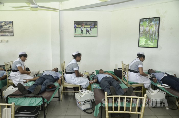 A Blood Donation Campaign to mark Commander's assuming of duties