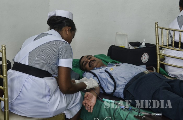 A Blood Donation Campaign to mark Commander's assuming of duties