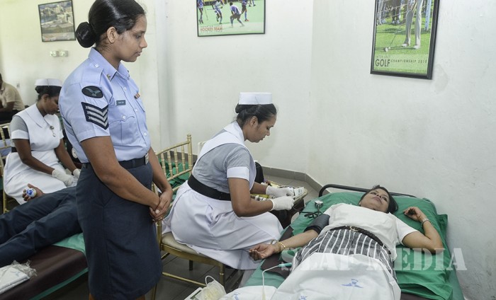 A Blood Donation Campaign to mark Commander's assuming of duties