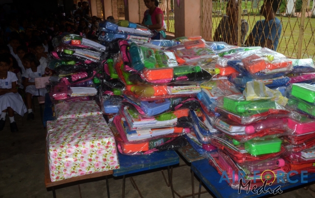 Book Donation by Air Force Base Vauniya