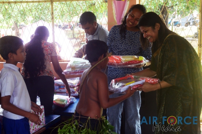 Book Donation by Air Force Base Vauniya