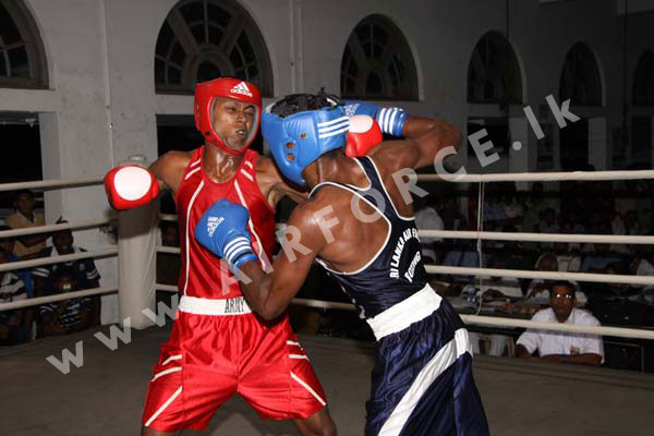 Air Force Pugilists Put Up Spirited Fight Air Force Pugilists Put Up Spirited Fight