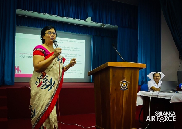 BREAST CANCER AWARENESS PROGRAMME HELD AT SLAF TRADE TRAINING SCHOOL EKALA