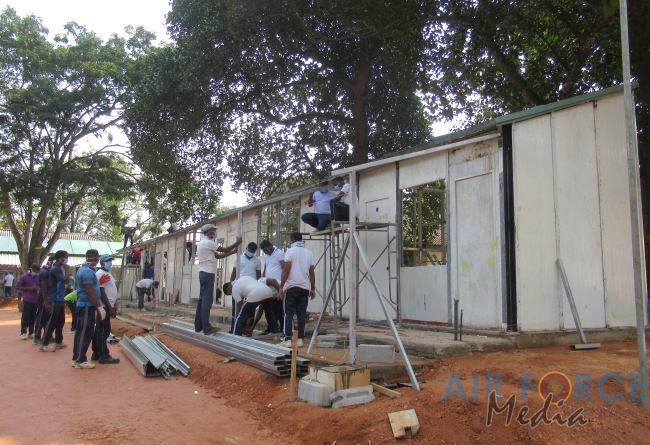 Progress of SLAF Construction of Isolation Wards at National Institute of Infectious Diseases (IDH)