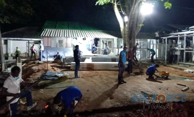 Progress of SLAF Construction of Isolation Wards at National Institute of Infectious Diseases (IDH)