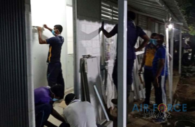 Progress of SLAF Construction of Isolation Wards at National Institute of Infectious Diseases (IDH)