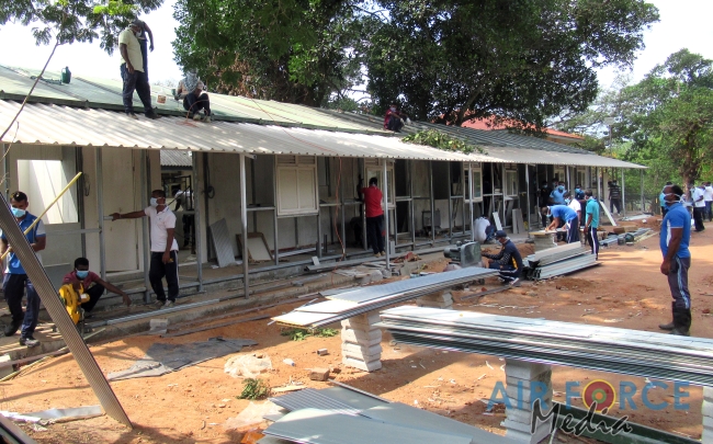 Progress of SLAF Construction of Isolation Wards at National Institute of Infectious Diseases (IDH)