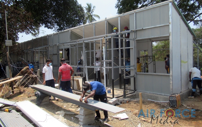 Progress of SLAF Construction of Isolation Wards at National Institute of Infectious Diseases (IDH)
