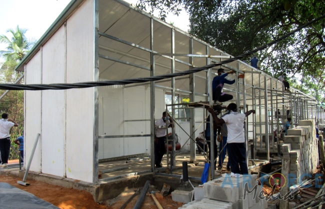 Progress of SLAF Construction of Isolation Wards at National Institute of Infectious Diseases (IDH)