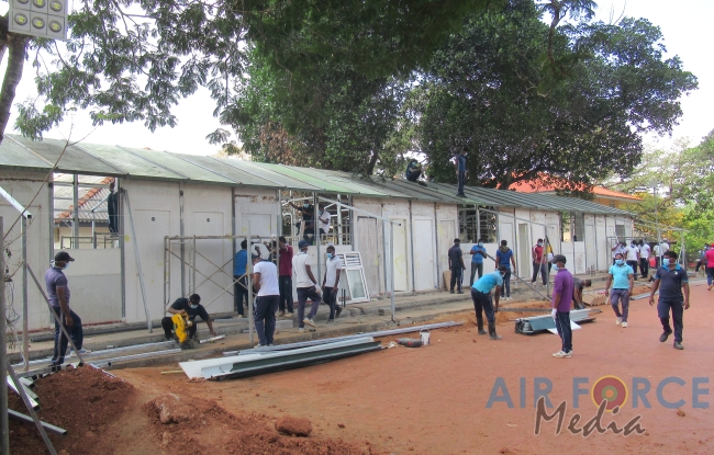 Progress of SLAF Construction of Isolation Wards at National Institute of Infectious Diseases (IDH)