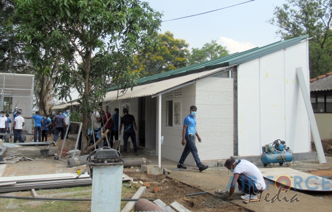Progress of SLAF Construction of Isolation Wards at National Institute of Infectious Diseases (IDH)