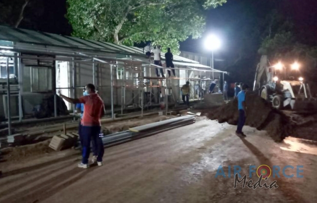 Progress of SLAF Construction of Isolation Wards at National Institute of Infectious Diseases (IDH)