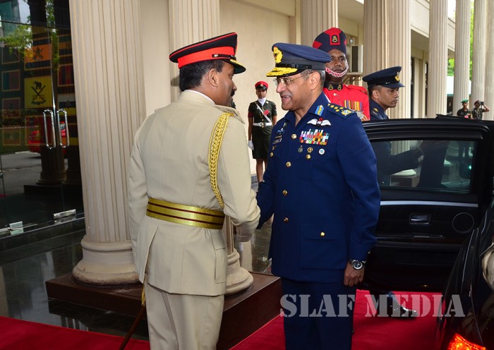 Chief of the Air Staff of Pakistan Air Force Visits MOD, Army and Navy HQ's