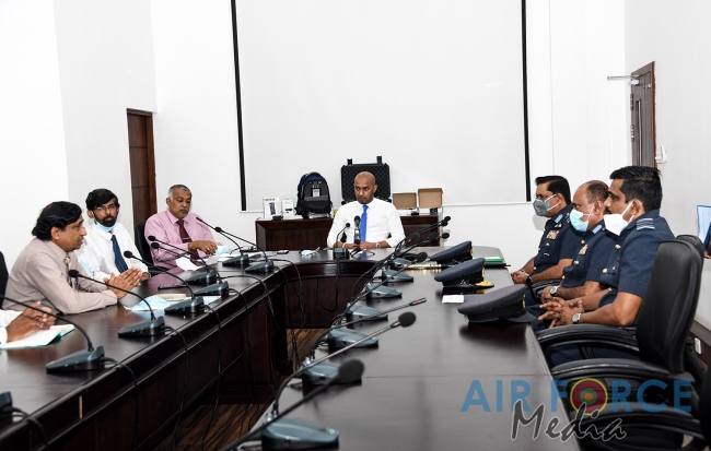 SRI LANKA ATOMIC ENERGY REGULATORY COUNCIL DONATES RADIATION MEASURING EQUIPMENT TO SLAF