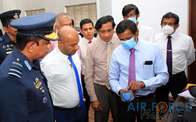 SRI LANKA ATOMIC ENERGY REGULATORY COUNCIL DONATES RADIATION MEASURING EQUIPMENT TO SLAF