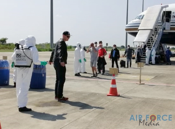 SLAF CBRNE Wing Disinfects Dutch Ship Crew who arrived from Netherland