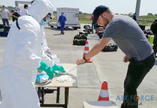 SLAF CBRNE Wing Disinfects Dutch Ship Crew who arrived from Netherland