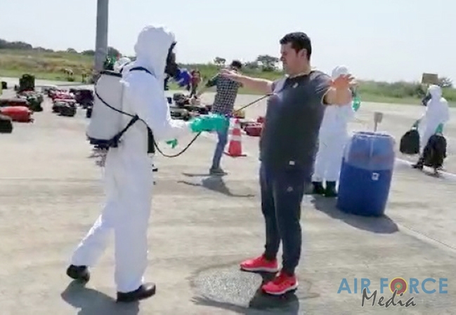 SLAF CBRNE Wing Disinfects Dutch Ship Crew who arrived from Netherland