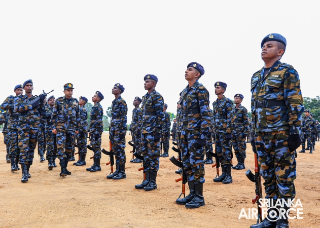 FALL OUT PARADE OF REGULAR, DIRECT ENTRY AND VOLUNTEER AIRMEN AND AIRWOMEN HELD AT SLAF ACADEMY CHINA BAY