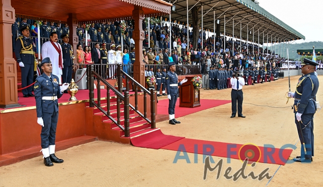 55 New Commissioned Officers Pass Out at SLAF Academy China Bay