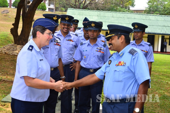 US Air Force Academy Cadets Visit SLAF Academy China bay