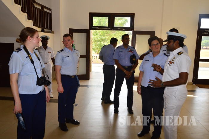 US Air Force Academy Cadets Visit SLAF Academy China bay