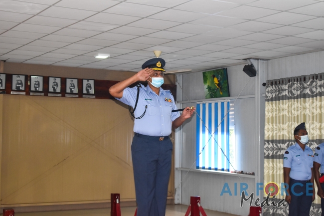 CHANGE OF COMMAND AT THE SLAF REGIMENT TRAINING SCHOOL VANNI
