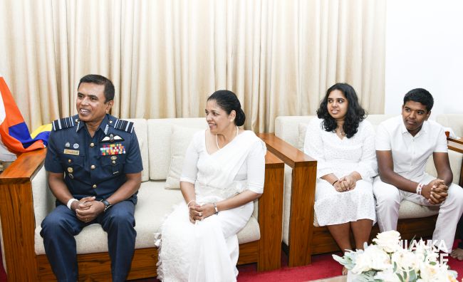 Commander of the Air Force, Air Marshal Udeni Rajapaksa