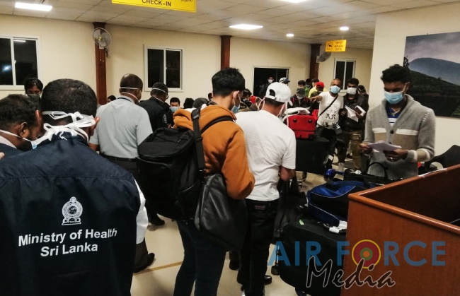 SLAF CBRNE Wing Continues Quarantine Measures of arriving passengers at BIA