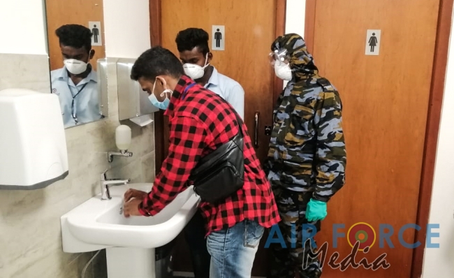 SLAF CBRNE Wing Continues Quarantine Measures of arriving passengers at BIA