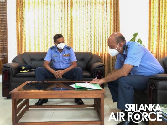 CHANGE OF COMMAND AT SLAF STATION WEERAWILA