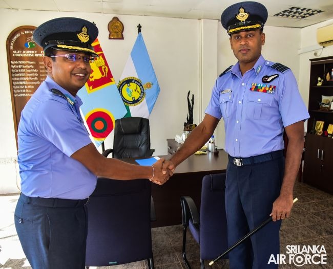 CHANGE OF COMMAND AT NO. 01 LEISURE AND RECREATION WING SRI LANKA AIR FORCE ACADEMY CHINA BAY