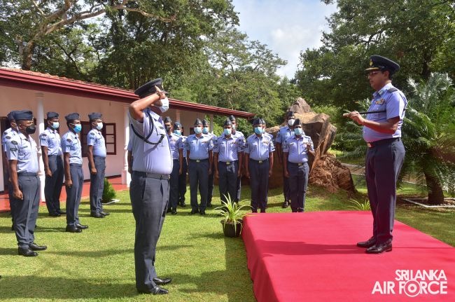 CHANGE OF COMMAND AT NO. 01 LEISURE AND RECREATION WING SRI LANKA AIR FORCE ACADEMY CHINA BAY