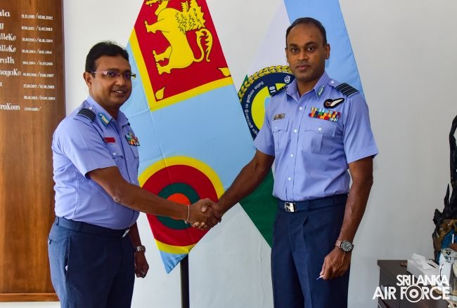 CHANGE OF COMMAND AT NO. 01 LEISURE AND RECREATION WING SRI LANKA AIR FORCE ACADEMY CHINA BAY