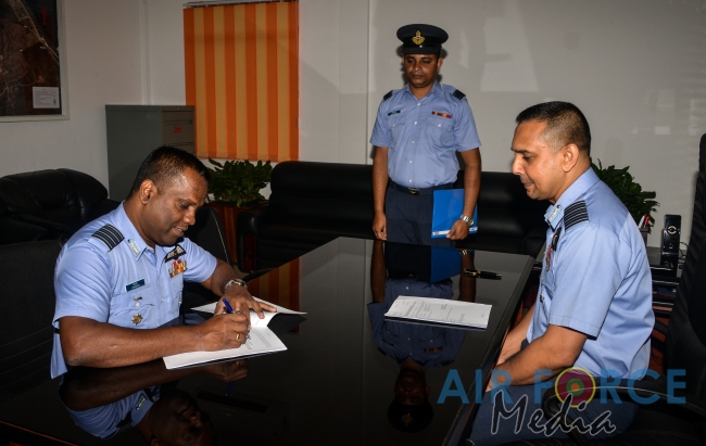 Change of Command at SLAF Station Palaly
