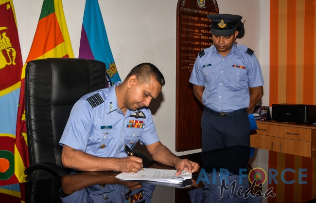 Change of Command at SLAF Station Palaly