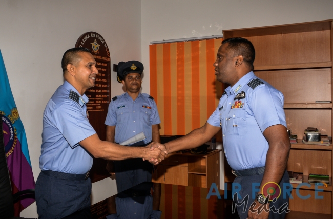 Change of Command at SLAF Station Palaly