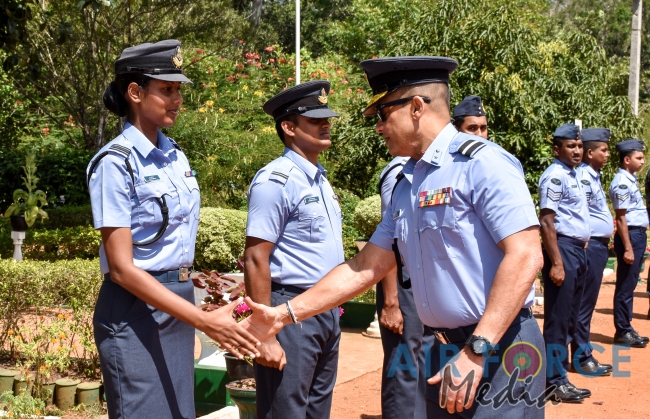Change of Command at the SLAF Regiment Training School Vanni