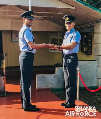 CHANGE OF COMMAND AT AIR DEFENCE GUNNERY TRAINING SCHOOL, SLAF STATION IRANAMADU