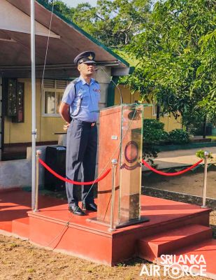 CHANGE OF COMMAND AT AIR DEFENCE GUNNERY TRAINING SCHOOL, SLAF STATION IRANAMADU