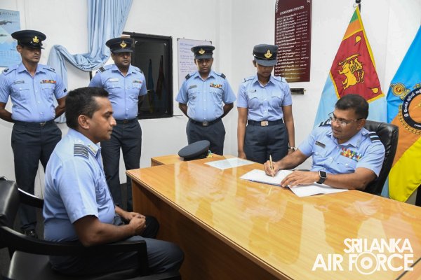 CHANGE OF COMMAND AT THE EQUIPMENT PROVISIONING AND ACCOUNTING UNIT SRI LANKA AIR FORCE BASE KATUNAYAKE