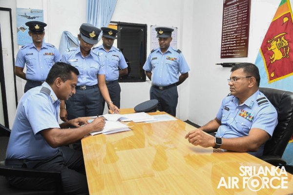 CHANGE OF COMMAND AT THE EQUIPMENT PROVISIONING AND ACCOUNTING UNIT SRI LANKA AIR FORCE BASE KATUNAYAKE