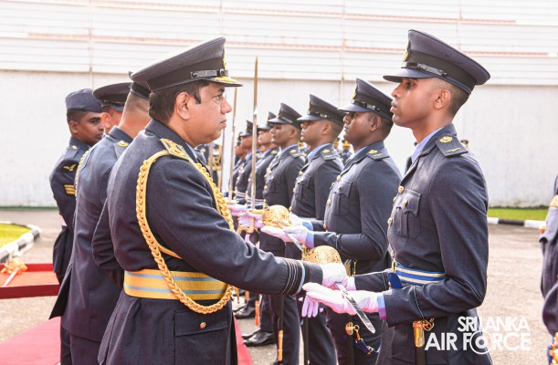 COMMISSIONING PARADE AT AIR FORCE HEADQUARTERS
